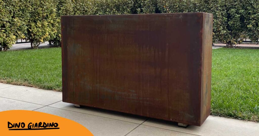 caratteristiche nuove fioriere piccole corten