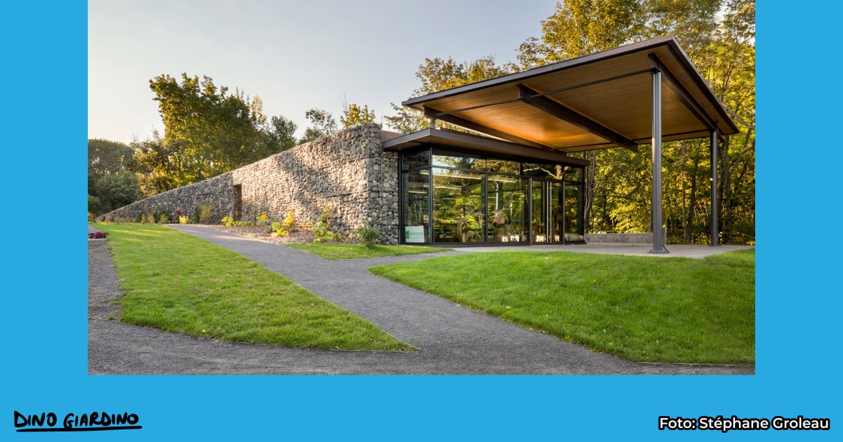 architettura con gabbioni sassi