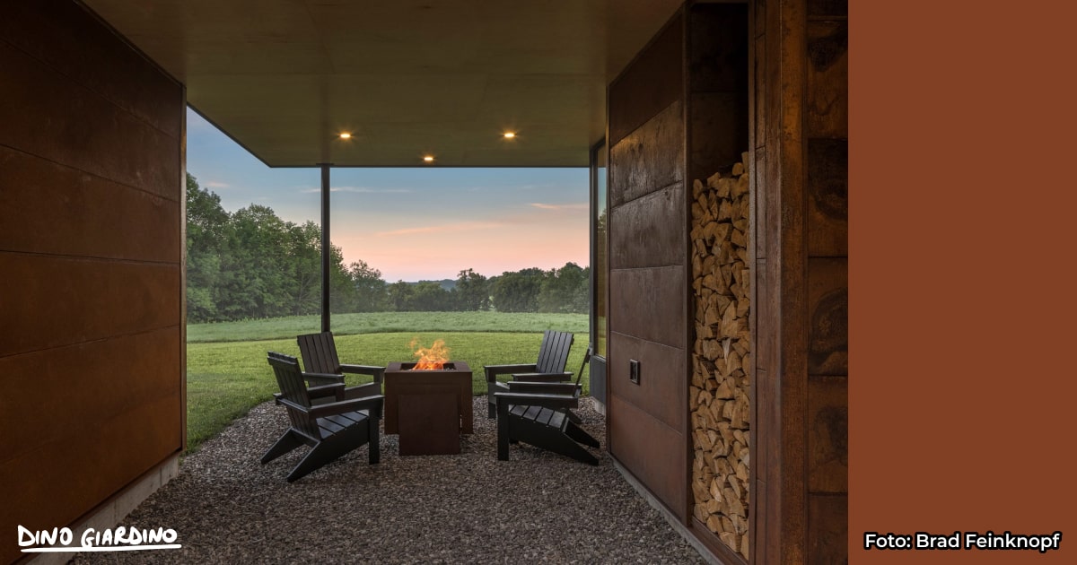 architettura corten Bully Hill House di Studio MM Architect