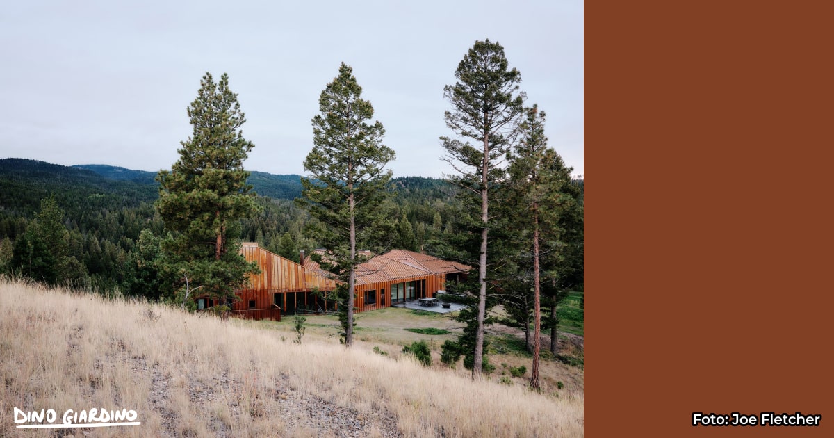 architettura corten Four Roof House di TW Ryan Architecture