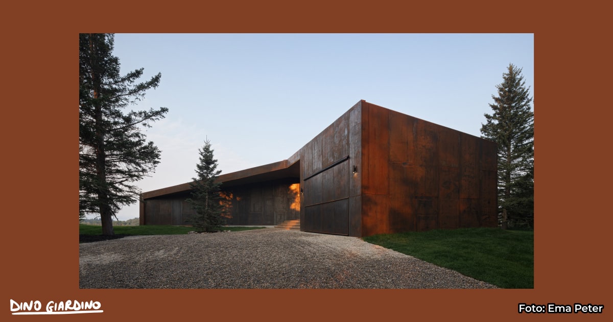 architettura corten Y House di Saunders Architecture