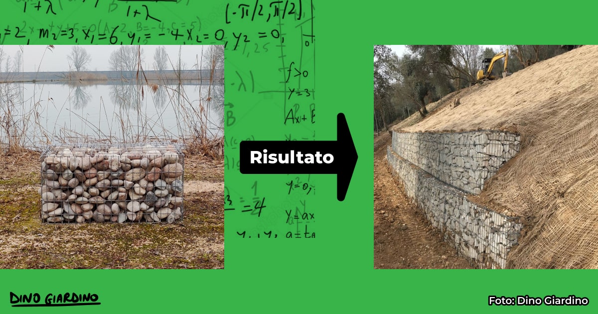 gabbioni sassi antierosivo giardino