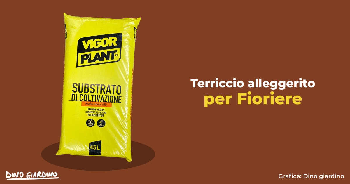 terriccio alleggerito per fioriere